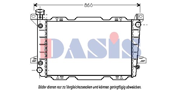 AKS DASIS radiatorius, variklio aušinimas 520620N